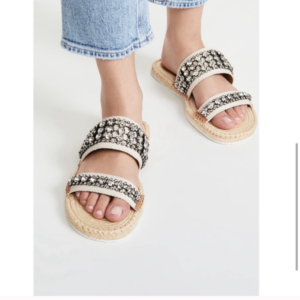 Anthropolgie See by Chloe Slide Jeweled Sandals